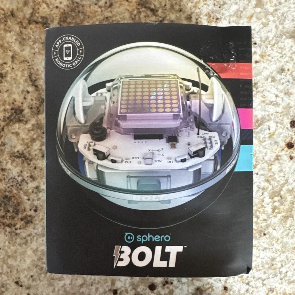 Sphero BOLT K002 Coding & AI Learning Robot Ball App Enabled Robot w/Charger Box
